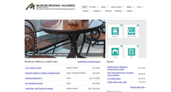 Desktop Screenshot of muzeumvalassko.cz