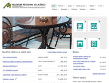 Tablet Screenshot of muzeumvalassko.cz